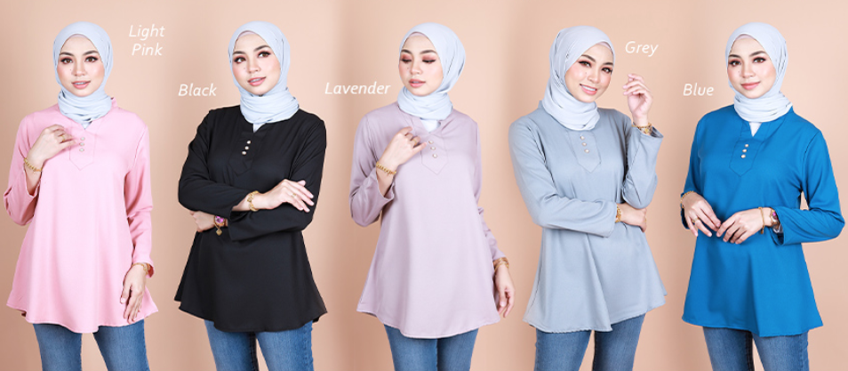 QA-839 - Stylish Front Button Blouse Teal